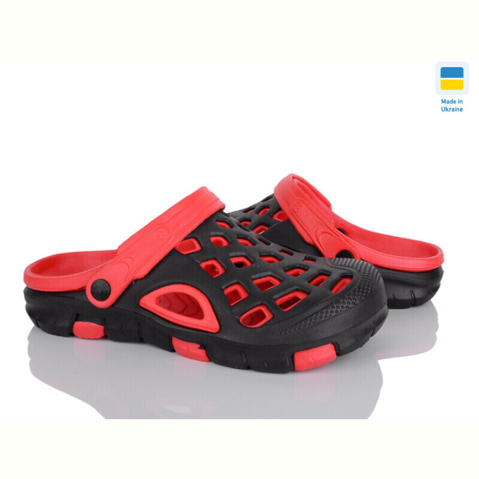 Кроксы Vladimir Cross М308 чорно-червоний