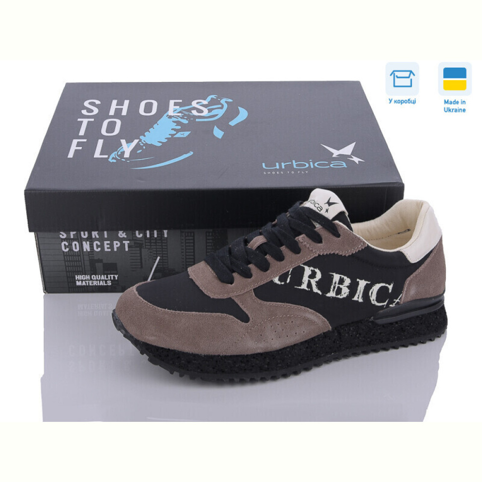 Кроссовки Restime UMB24100 black-brown Кроссовки Restime UMB24100 black-brown