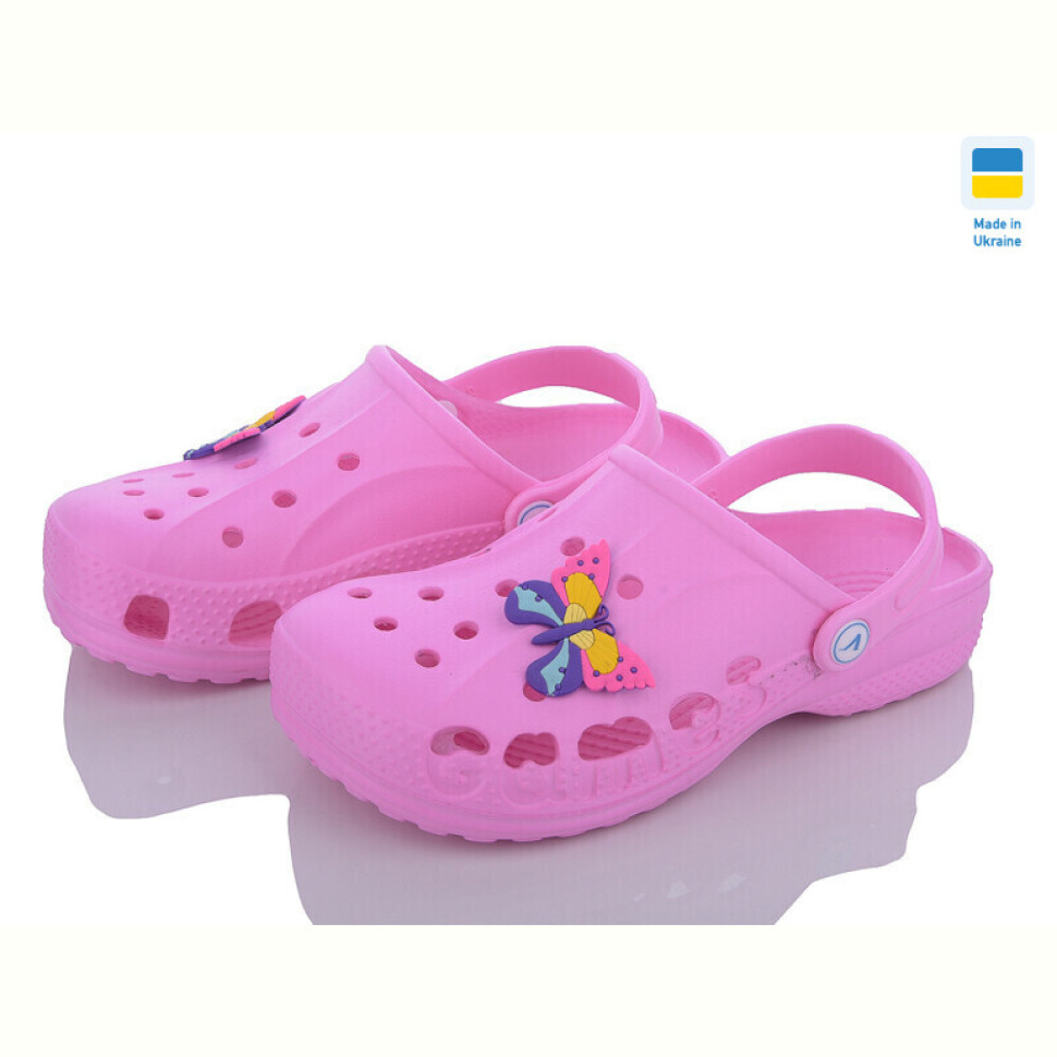 Кроксы LiBang Крокси Віталія рожевий