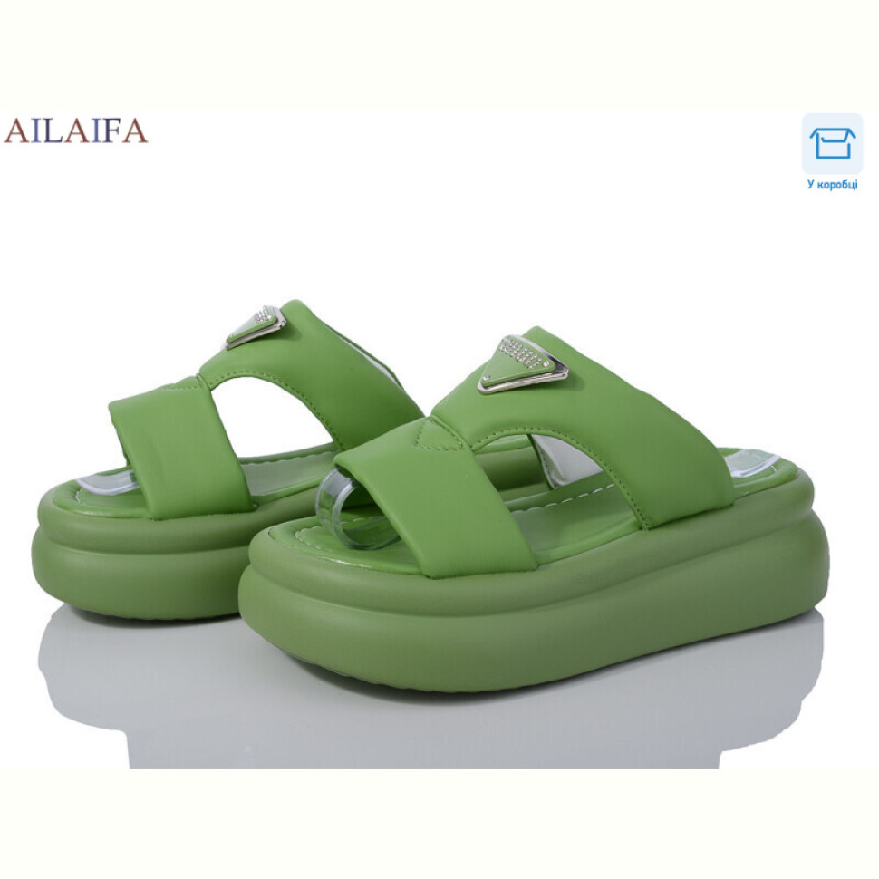 Шлепки Ailaifa 8010 green