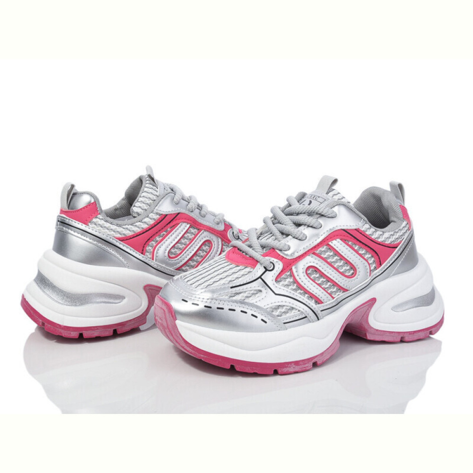 Кроссовки Violeta 20-1068-3 grey-red