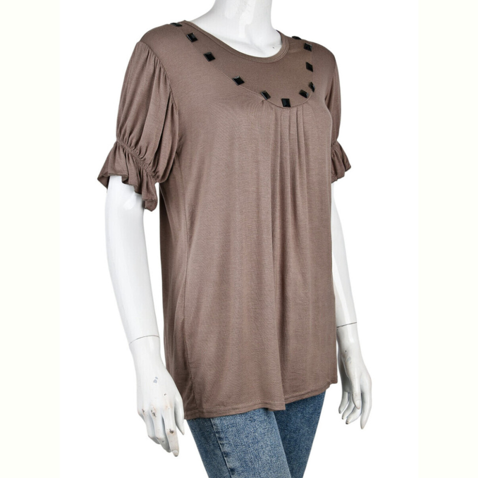 Футболка Obuvok B0108-4 (10916) l.brown Футболка Obuvok B0108-4 (10916) l.brown