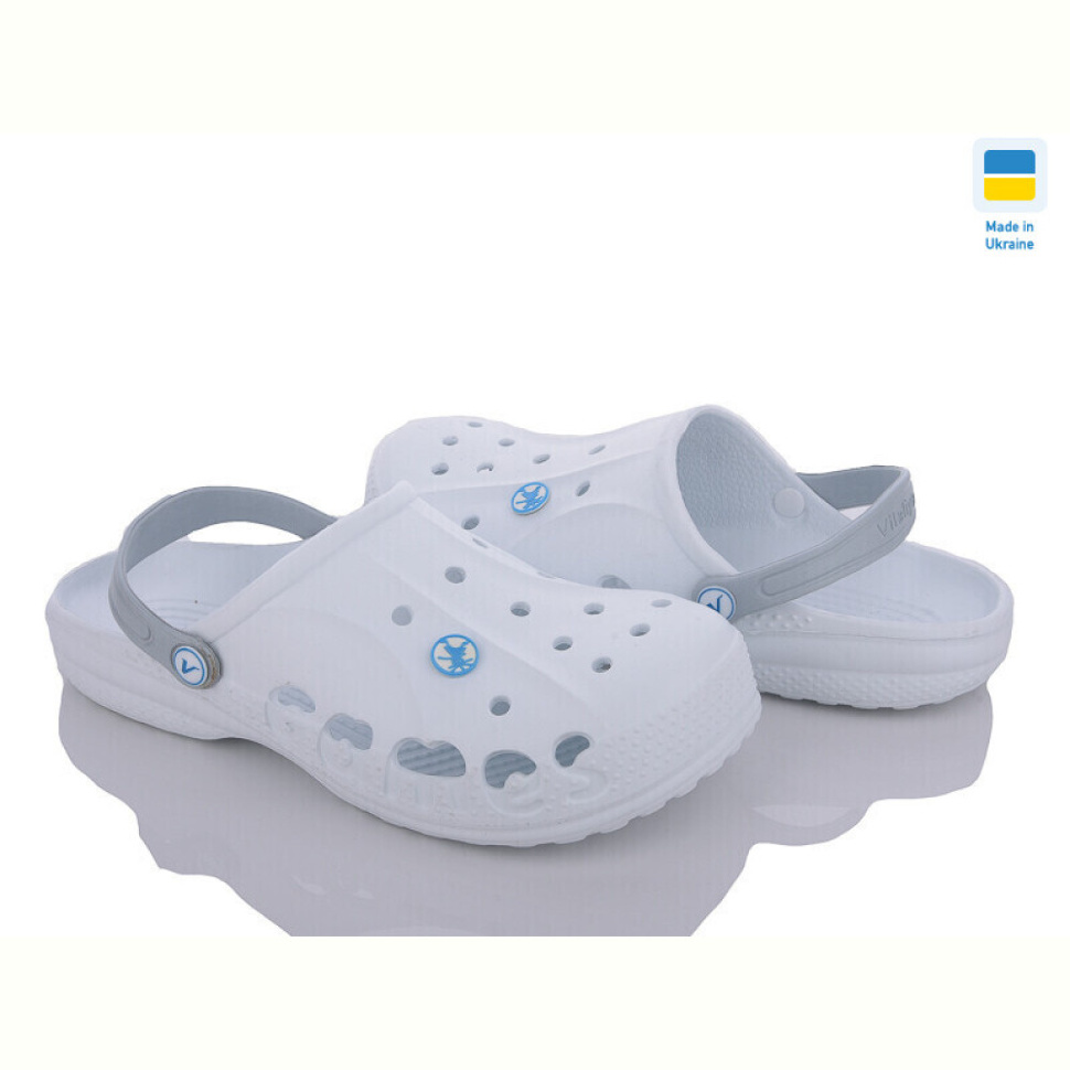 Кроксы LiBang Крокси Віталія білий