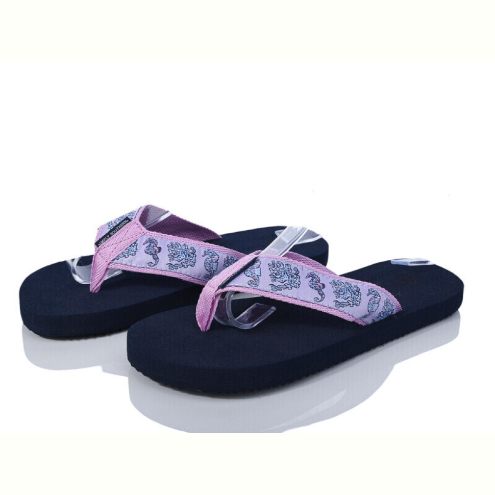 Шлепки LOOK STOCK 0123 pink-blue