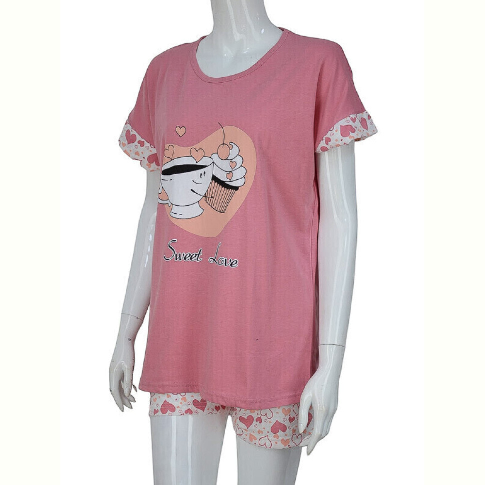 Пижама Obuvok 3046 pink (04067) Пижама Obuvok 3046 pink (04067)