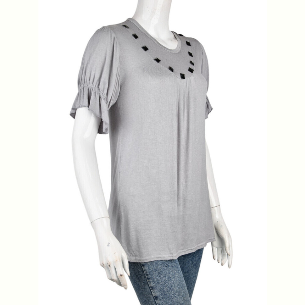 Футболка Obuvok B0108-1 (10913) l.grey Футболка Obuvok B0108-1 (10913) l.grey