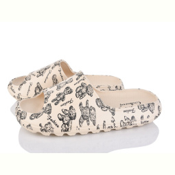 Шлепки Захар-Gold 2023-10 beige піна