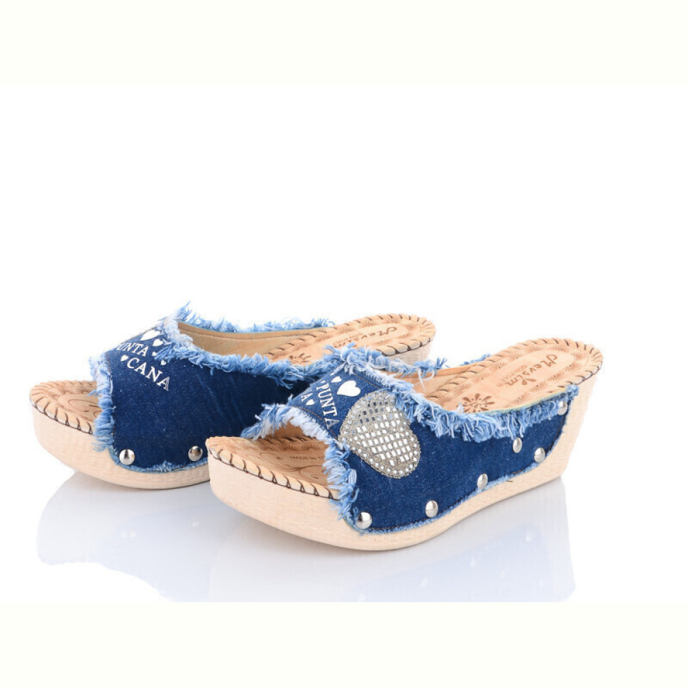 Шлепки DeMur WD287 синій