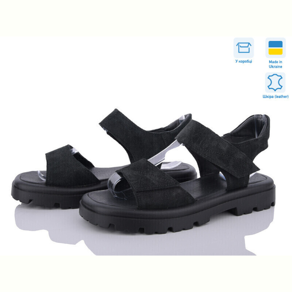 Босоножки A.N.I.One 4070-34 чорний замш