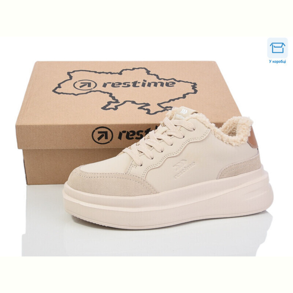 Кроссовки Restime HWZ24380 beige