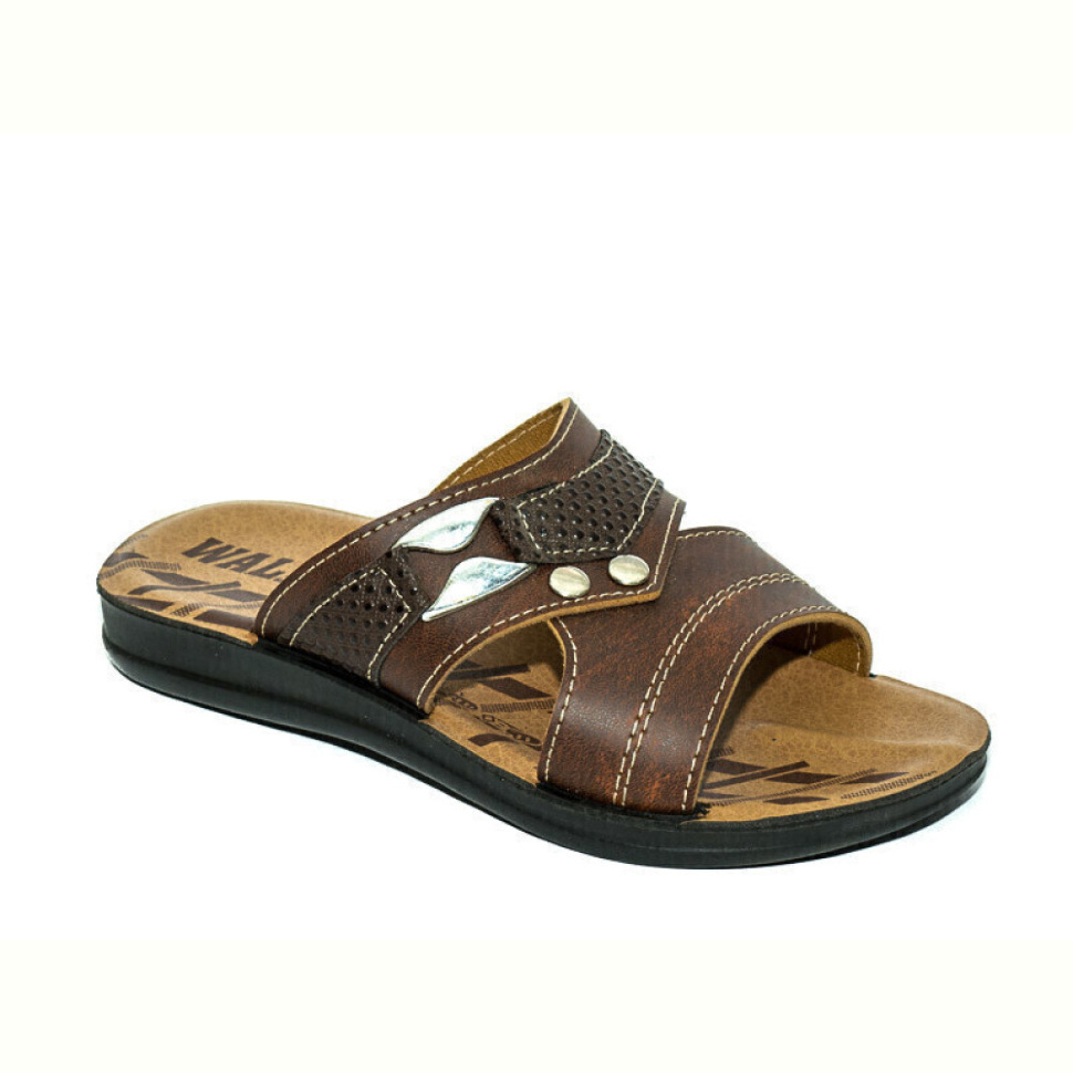 Шлепки Waldem ДМ034 коричневый