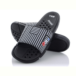 Шлепки Obuvok R022 black-white (08841)