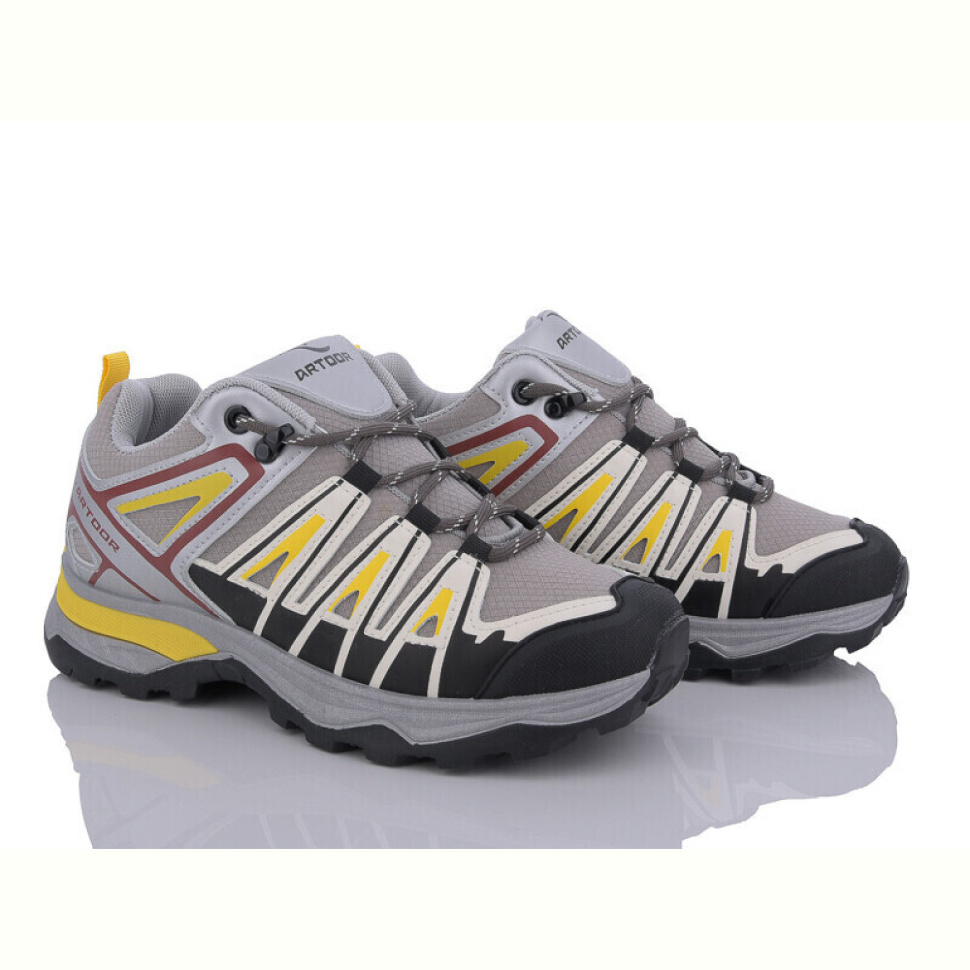 Кроссовки Violeta 149-32 l.grey-yellow