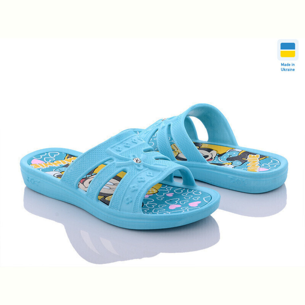 Шлепки Golden Lion Микки девочка волна