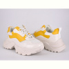 Кроссовки Violeta 166-12 white-yellow