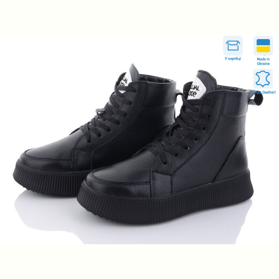 Ботинки Mona Lisa 3007 чорний зима Ботинки Mona Lisa 3007 чорний зима