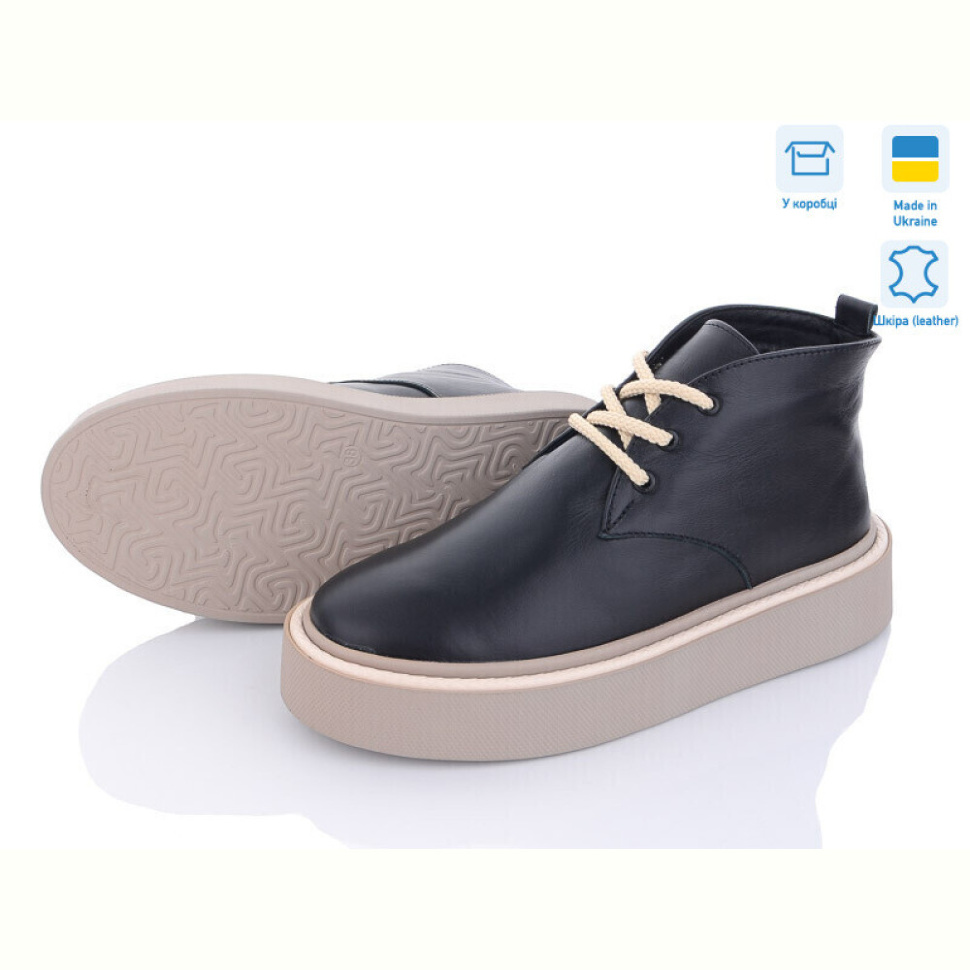 Ботинки A.N.I.One 7001-39 черн кож