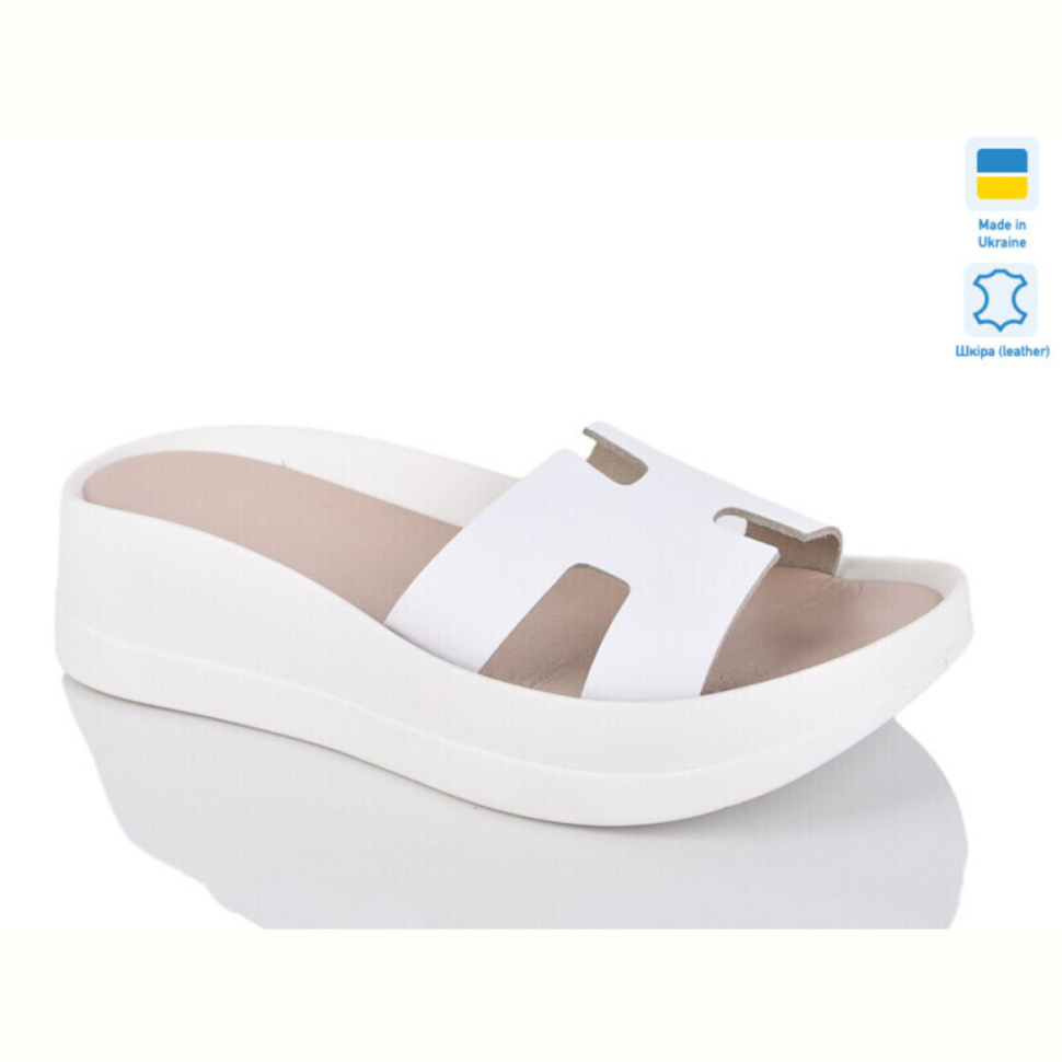 Шлепки Sali 001 білий к.