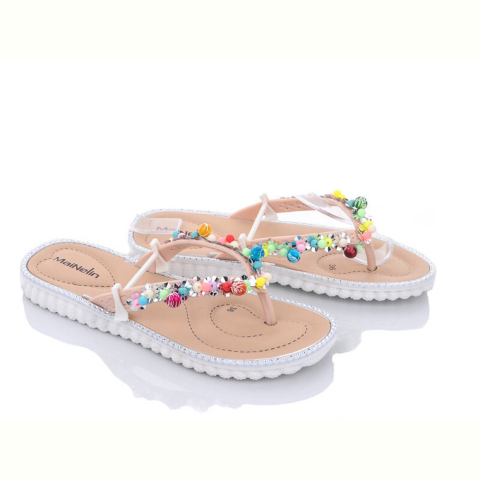 Шлепки Obuvok 908-7 beige