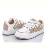 Кроссовки Violeta Y148(K37) white-khaki