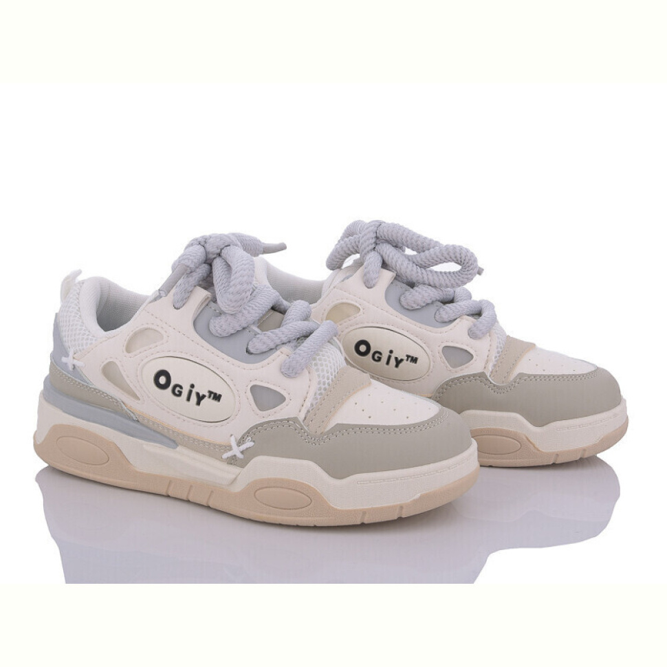Кроссовки Violeta 149-23 beige-grey