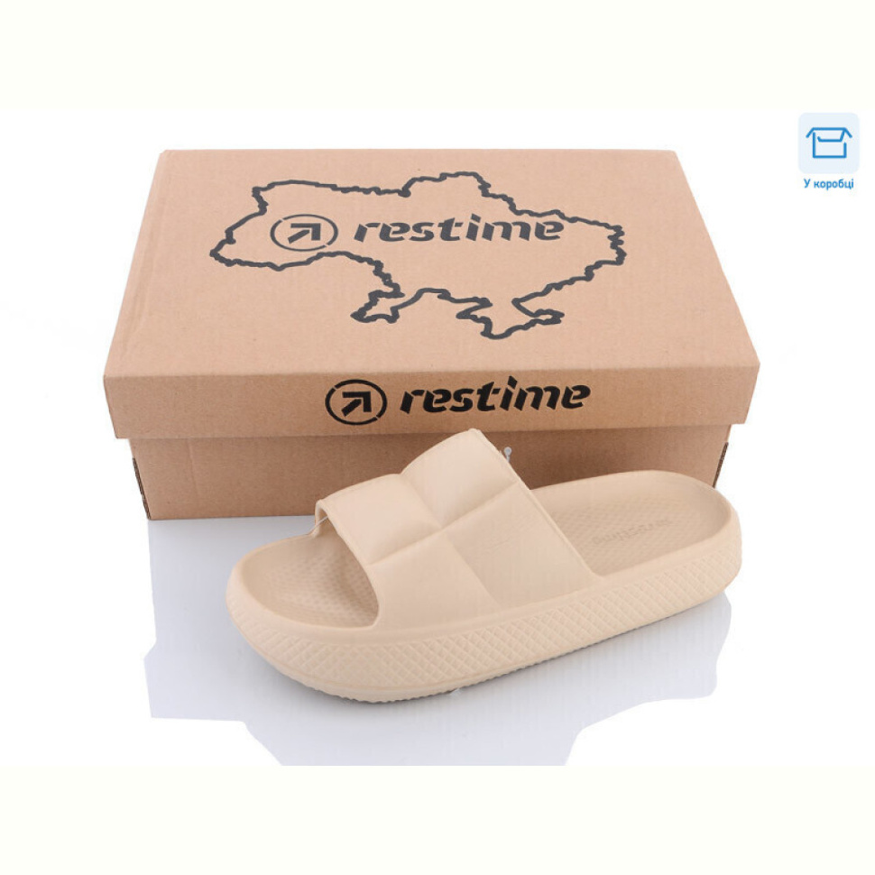 Шлепки Restime TWL23123 beige