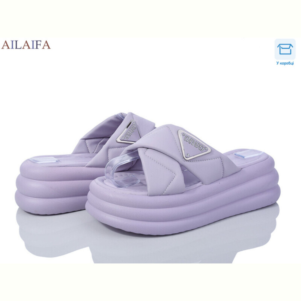 Шлепки Ailaifa 7019 purple Шлепки Ailaifa 7019 purple