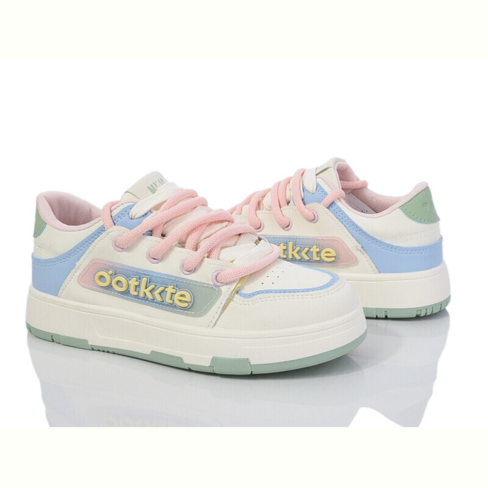 Кроссовки Violeta 150-48 white-blue-pink