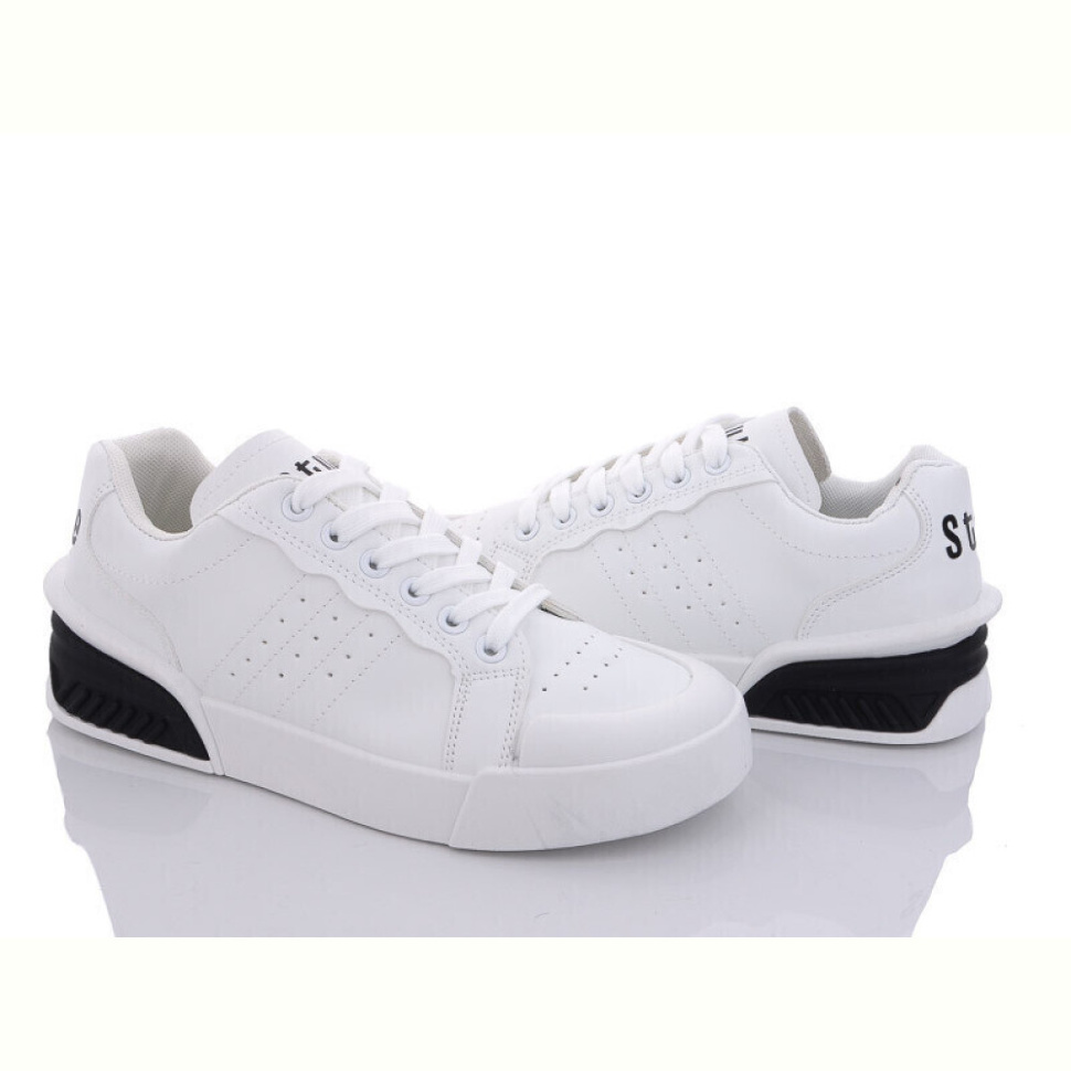 Кроссовки Violeta 143-38 white-black