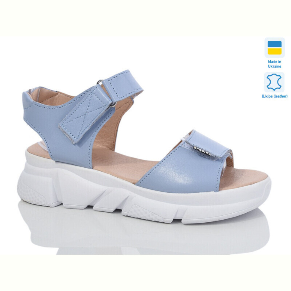Босоножки Sali 1707-1 блакитний к.
