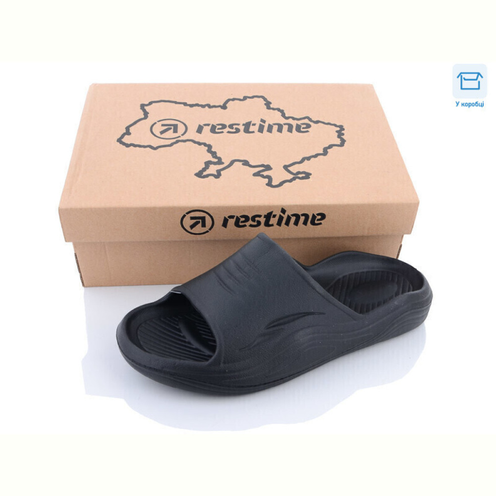 Шлепки Restime TML23124 black