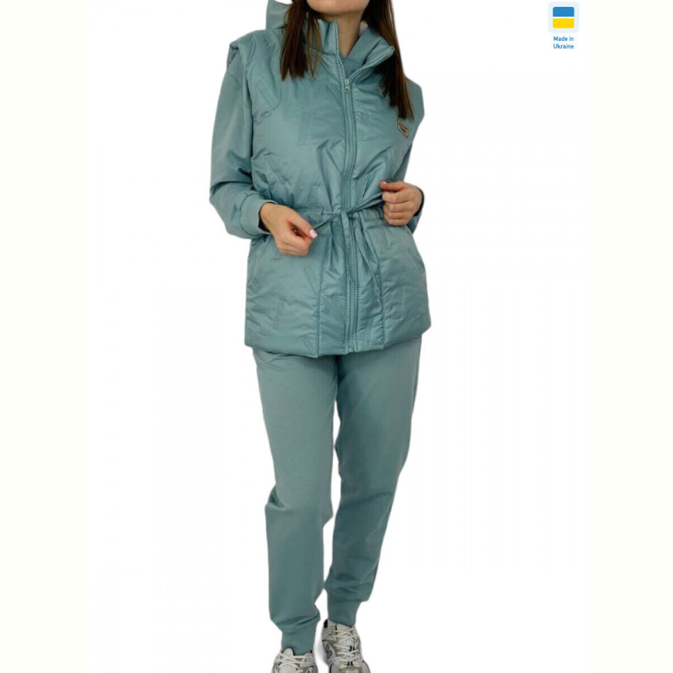 Спортивный костюм Kram 25.527 світла бірюза батал