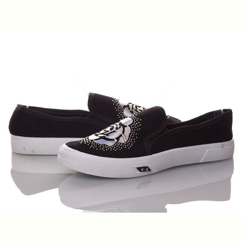 Слипоны DeMur 2850-1 роза черный