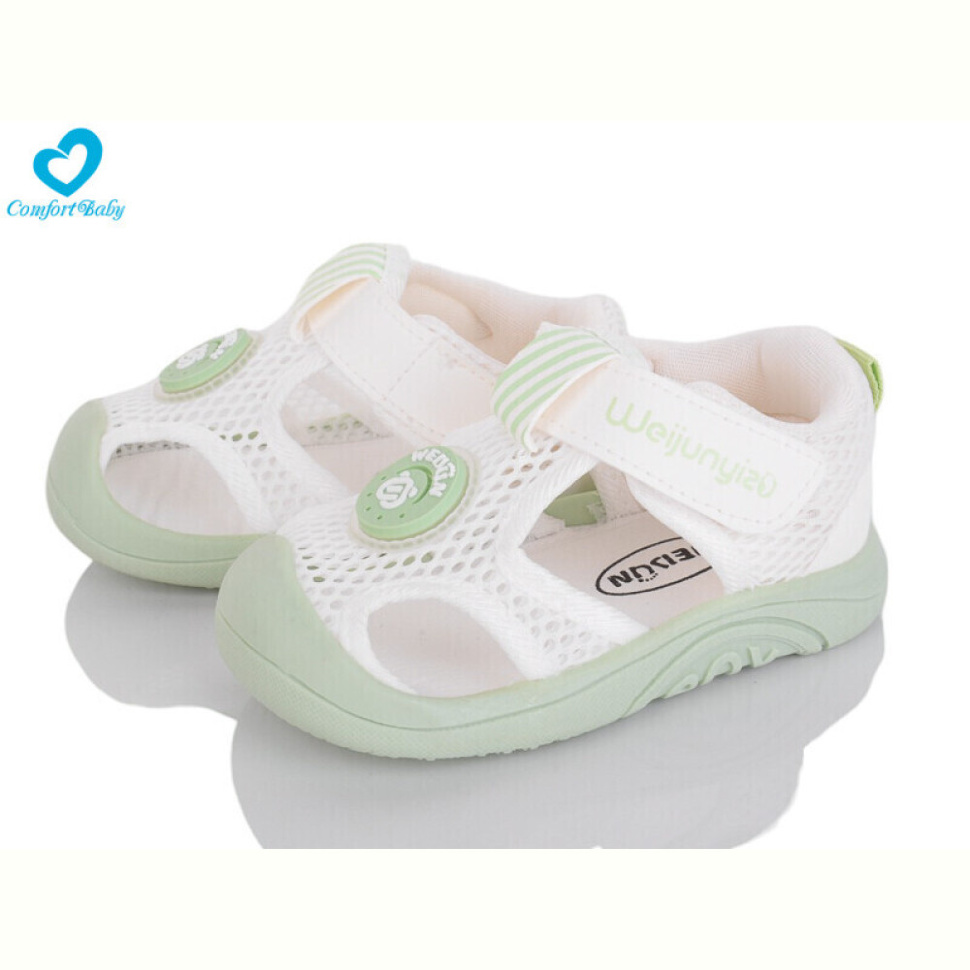 Босоножки Comfort-baby 1732 біл-зелений Босоножки Comfort-baby 1732 біл-зелений