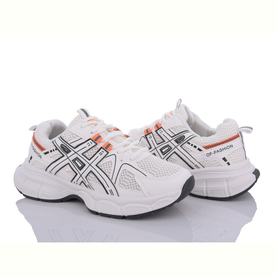 Кроссовки Violeta 177-28 white-orange Кроссовки Violeta 177-28 white-orange