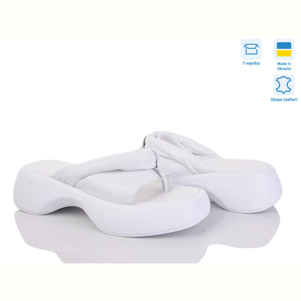 Шлепки G-Aira 011-1 білий к.