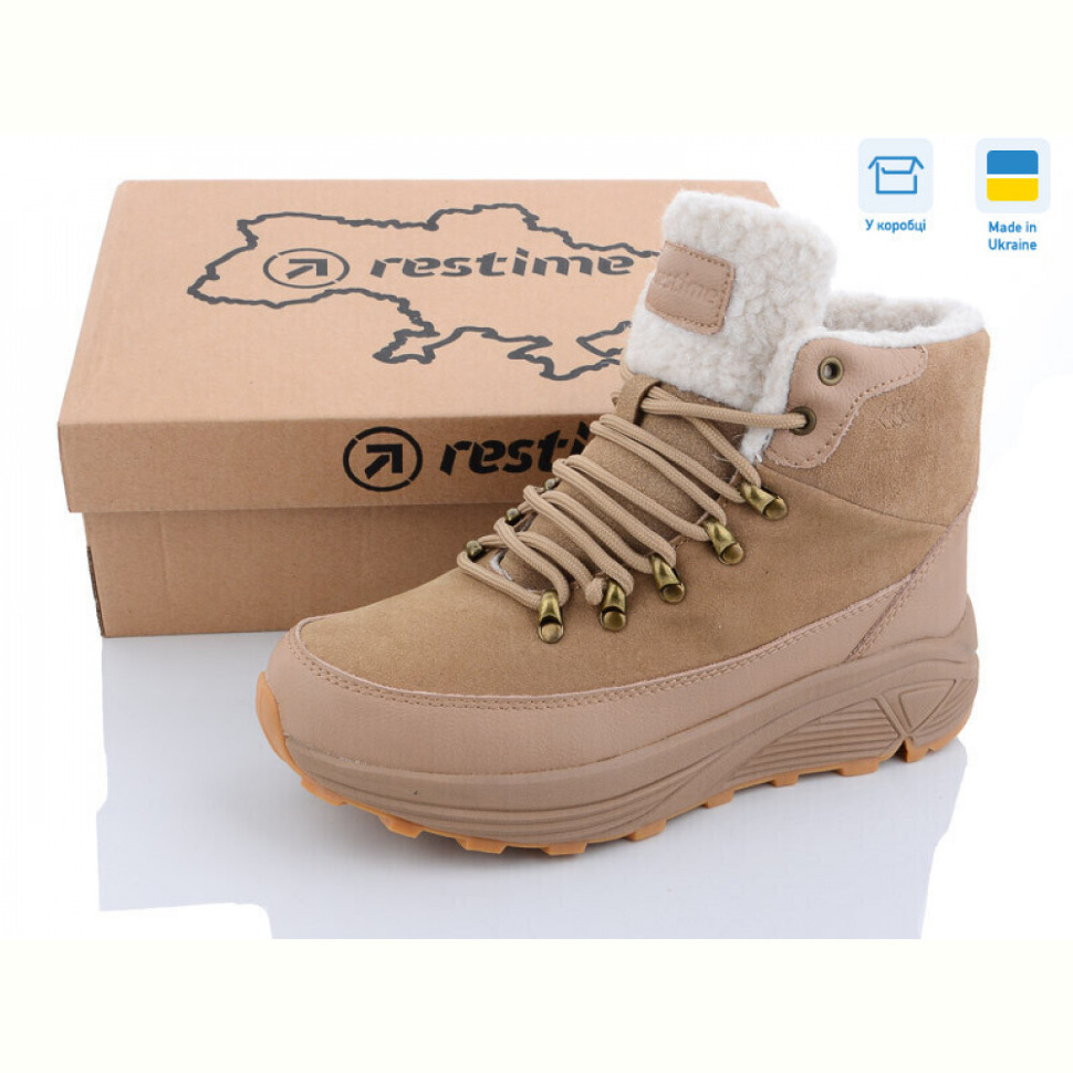 Ботинки Restime TWZ23265 beige