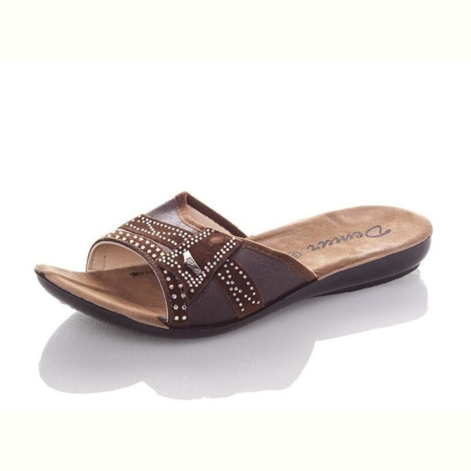 Шлепки DeMur W3053-brown