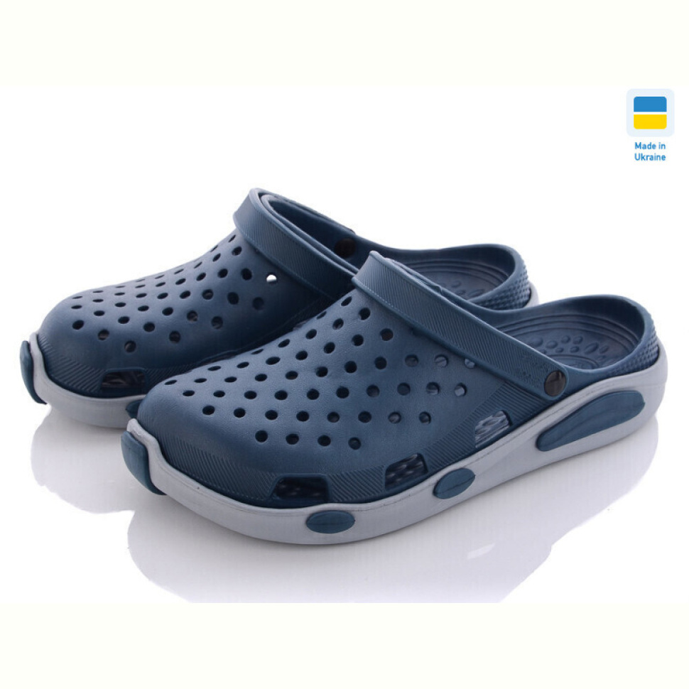Кроксы Vladimir Кредо Украина ЕВА2091 синьо-сірий