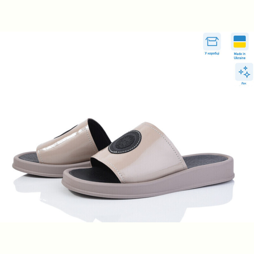 Шлепки Мрія 023 беж л. Шлепки Мрія 023 беж л.