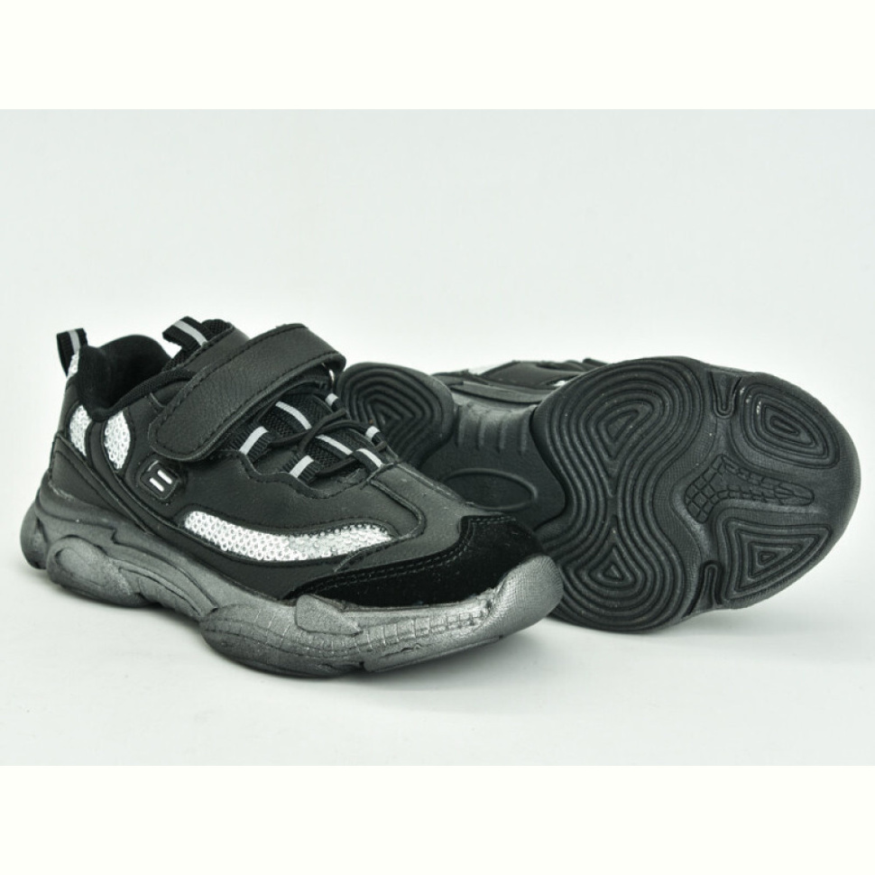 Кроссовки Violeta 200-57K black-silver