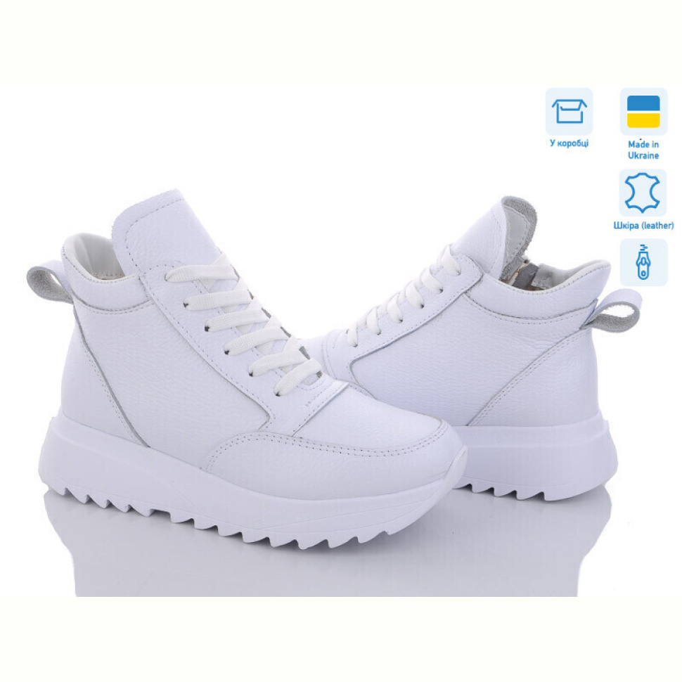 Ботинки KitShoes XT01 бел.к мех